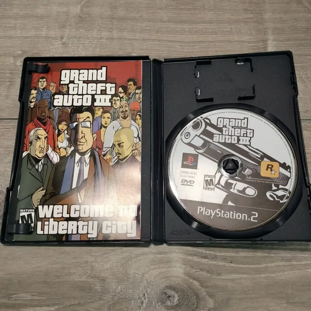 Grand Theft Auto III and Vice City Sony Play Station 2 PS2 Map Included